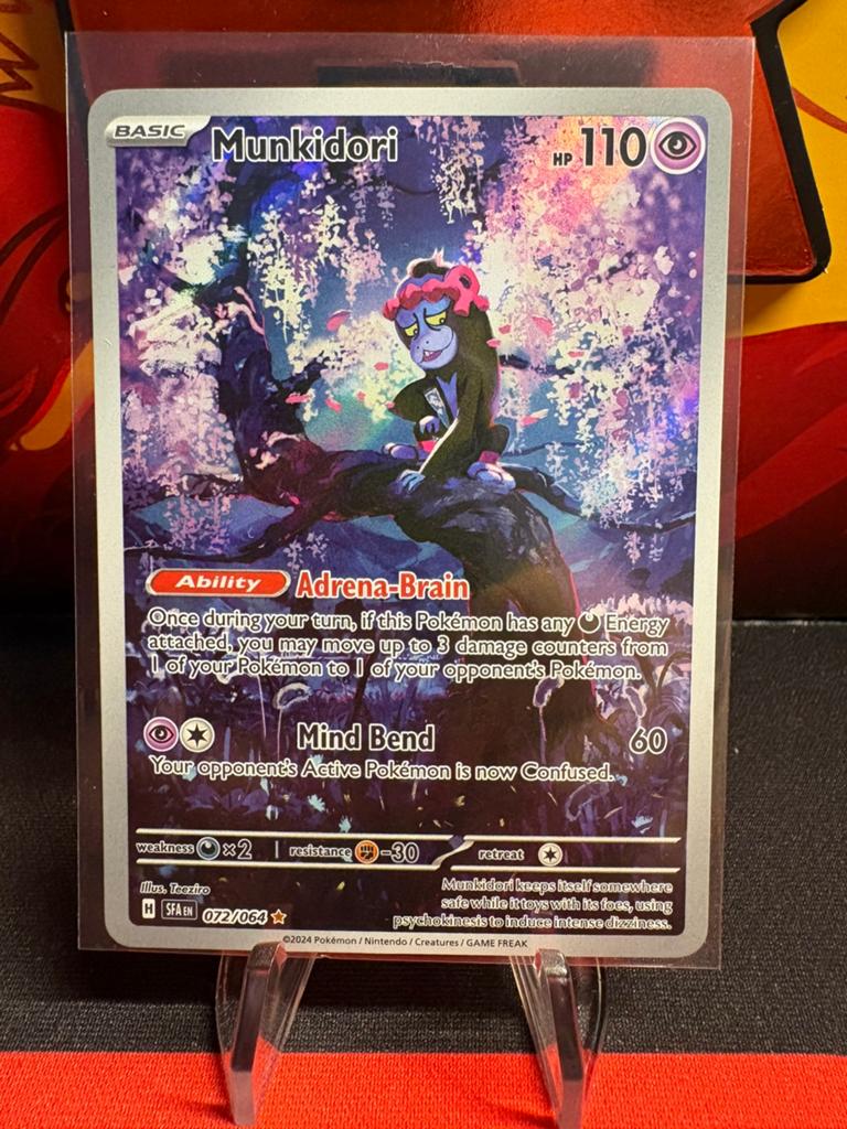 Munkidori Pokémon Kaart 072/064 HSAEN, Ophalen of Verzenden, Zo goed als nieuw, Losse kaart, Foil