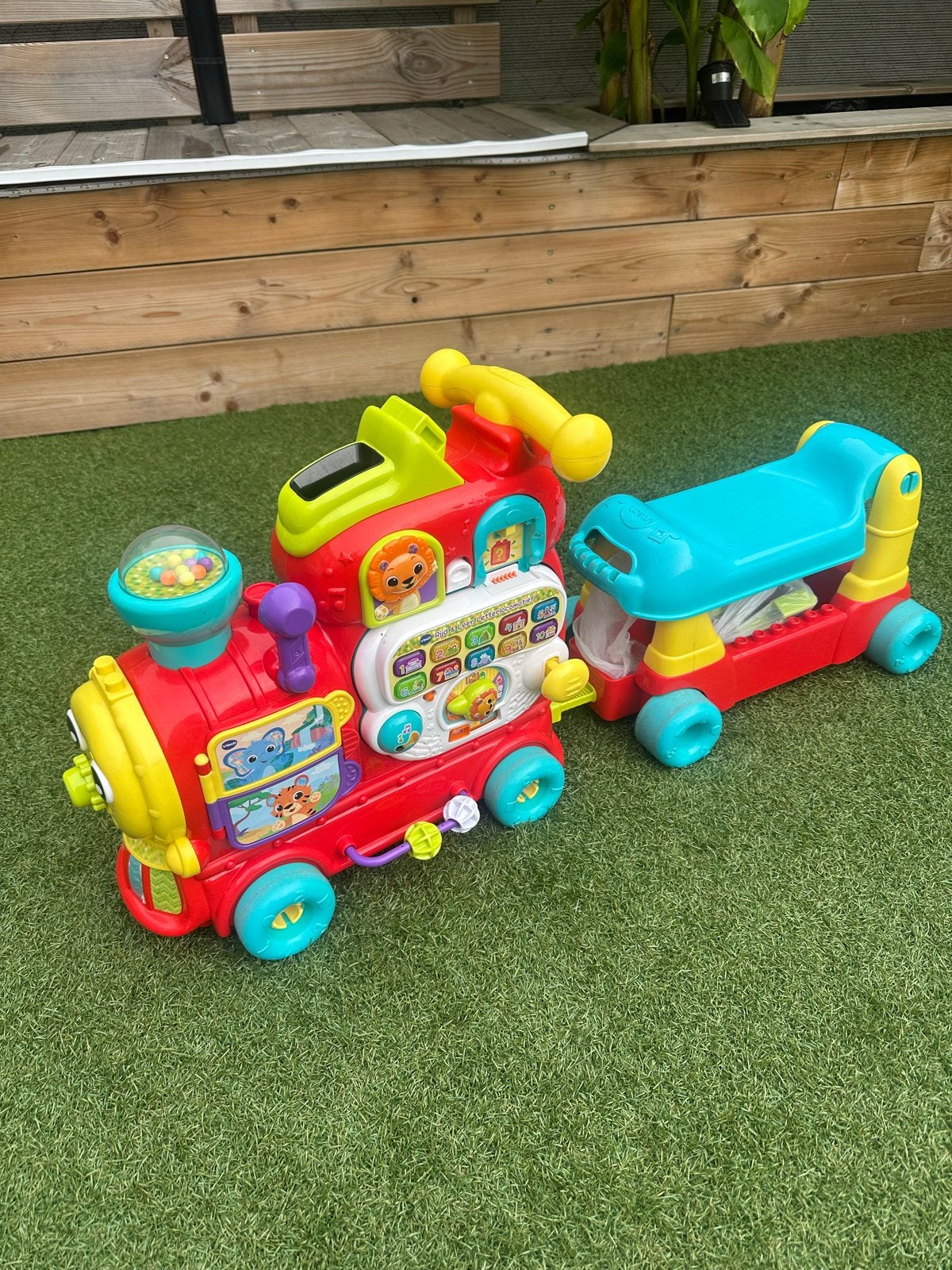 VTech Zoef Zoef Dieren Trein met alle letterblokjes, Ophalen, Zo goed als nieuw, Jongen of Meisje
