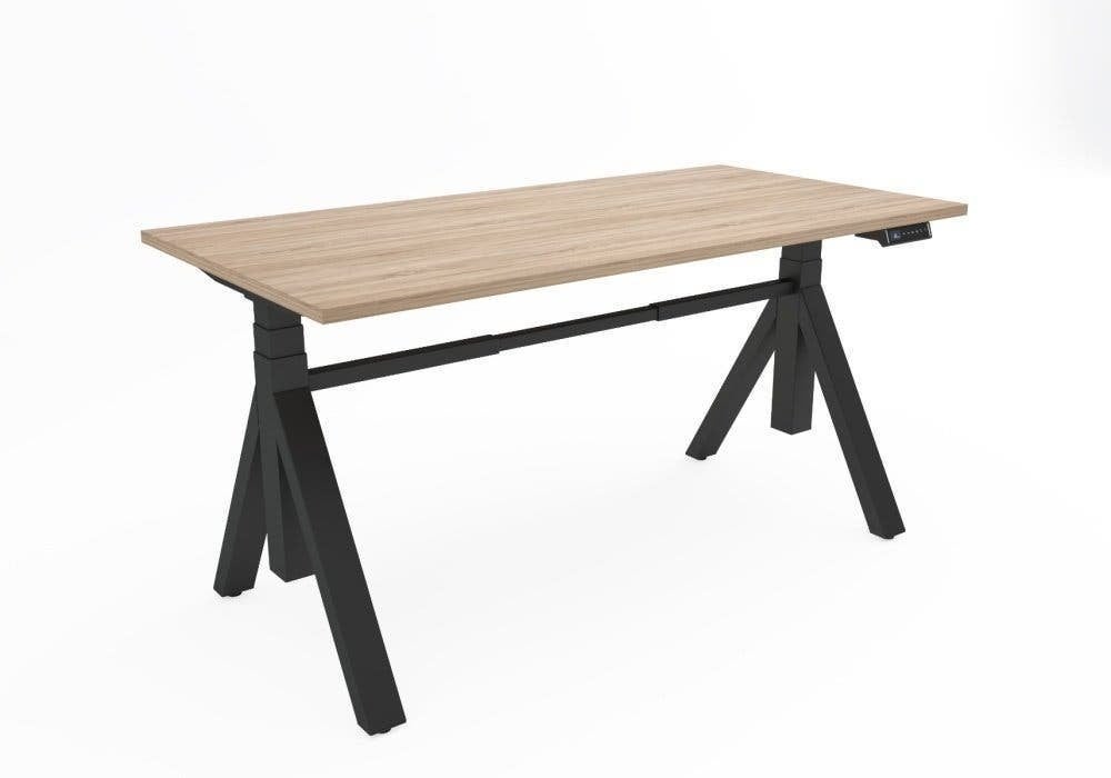 Professional elek. zit/sta bureau, Diverse afm. & Kleuren, Zit-sta bureau, Elektrisch, 120 cm, Metaal