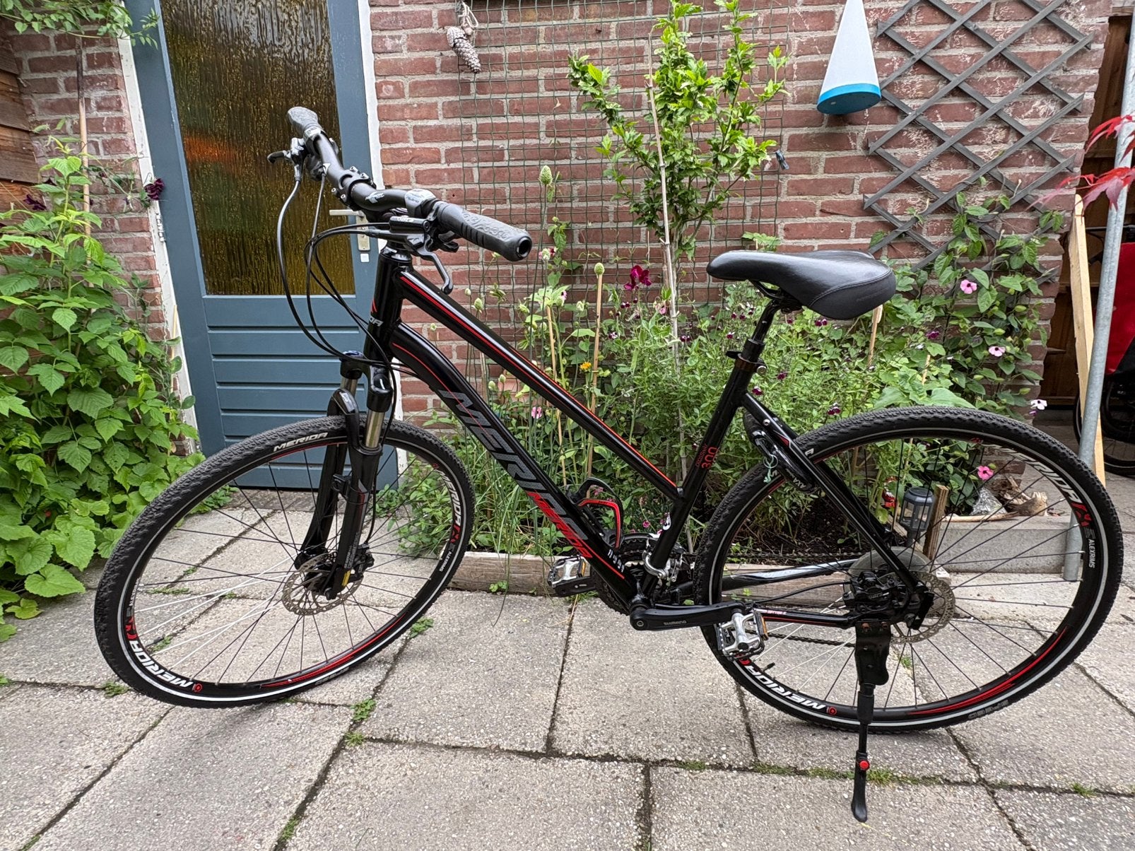 Merida crossway 300 damesfiets 28 inch, 28 inch, 53 tot 56 cm, Zo goed als nieuw, Meer dan 20 versnellingen