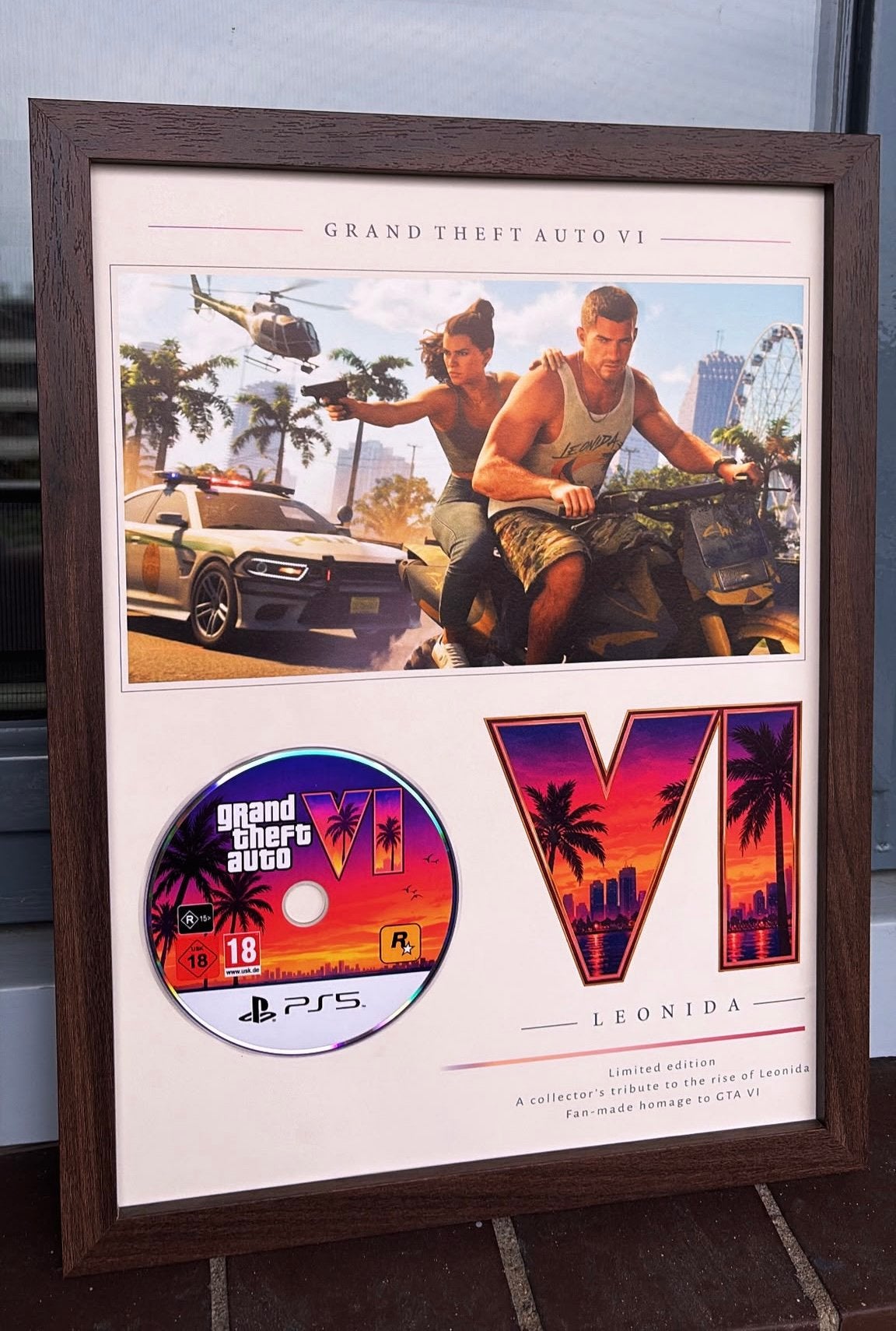 GTA 6 Gameroom Fotolijst met Disc