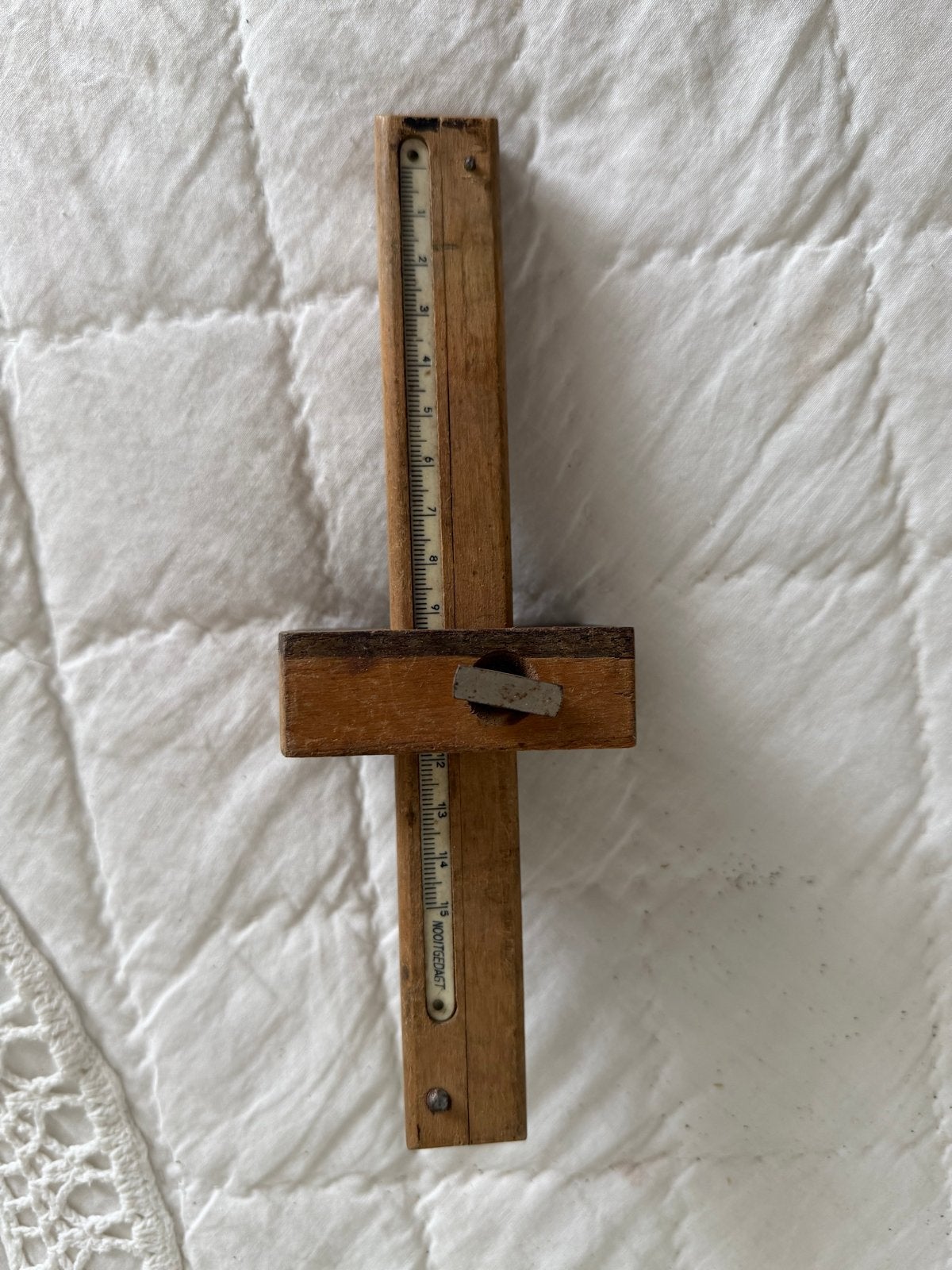 Vintage houten kraspen/schrijfhaak - Oud gereedschap, Antiek en Kunst, Ophalen