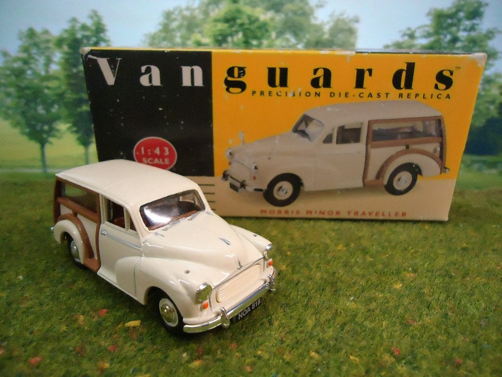 1/43 Morris Minor Traveller - Vanguards  VA10005 cream, Ophalen of Verzenden, Nieuw, Auto, Overige merken