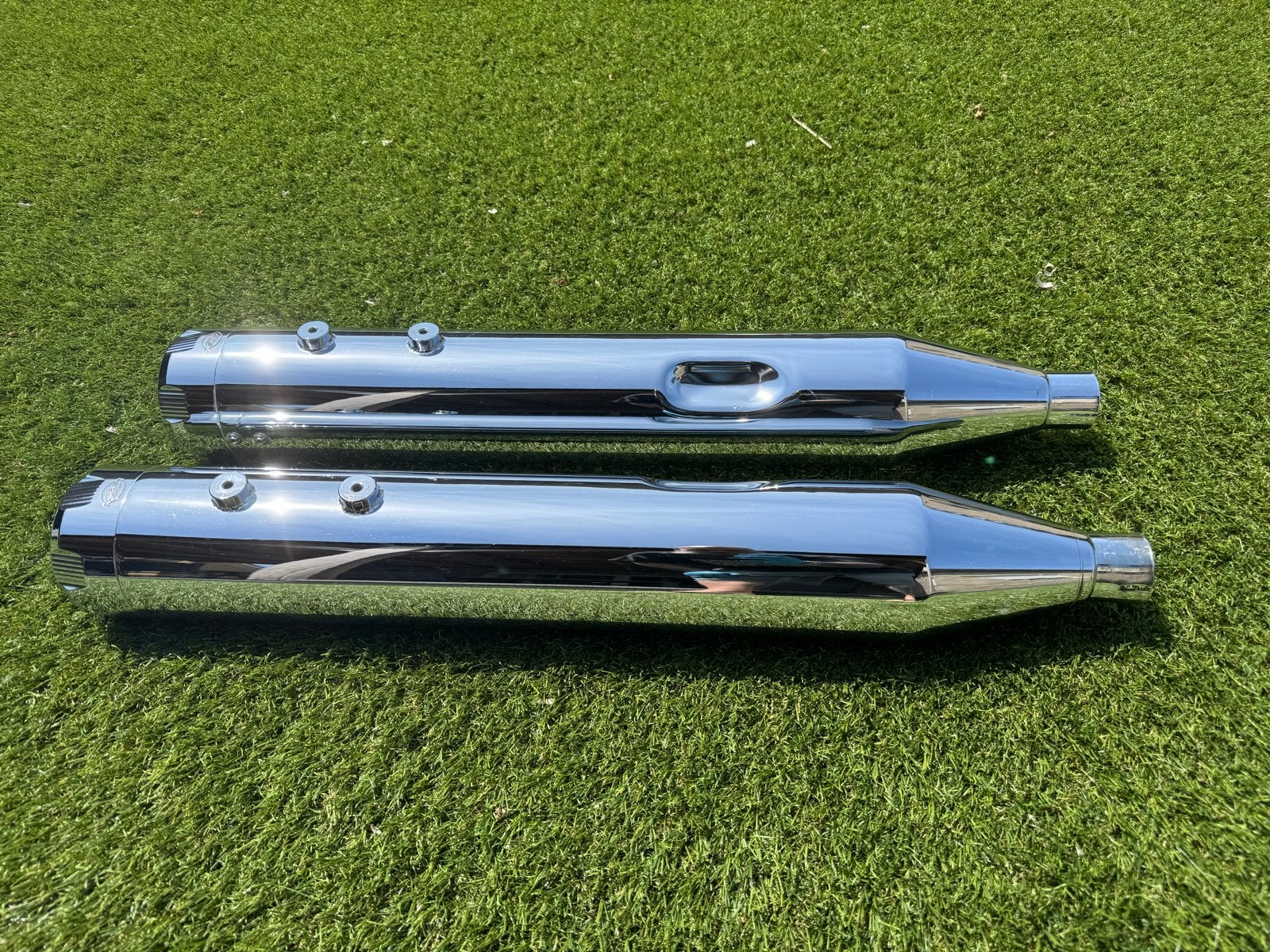 S&S mk45 4,5” slip-ons chrome voor Harley Davidson Touring, Ophalen of Verzenden, Gebruikt