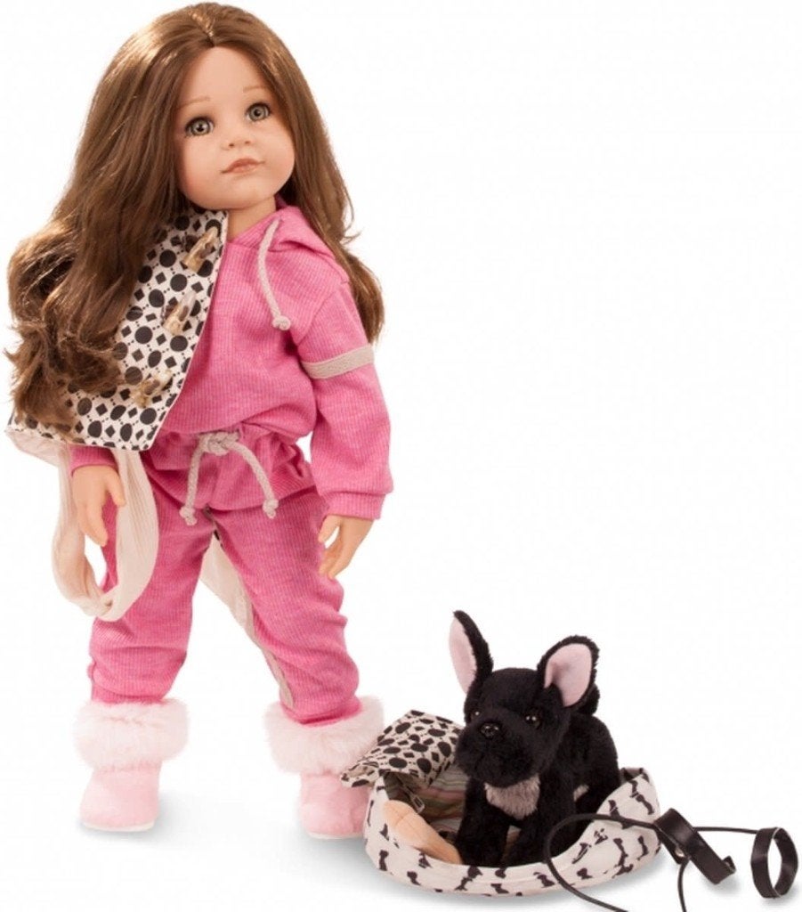 Gotz Happy Kidz hannah met hond, Ophalen of Verzenden, Zo goed als nieuw, Babypop