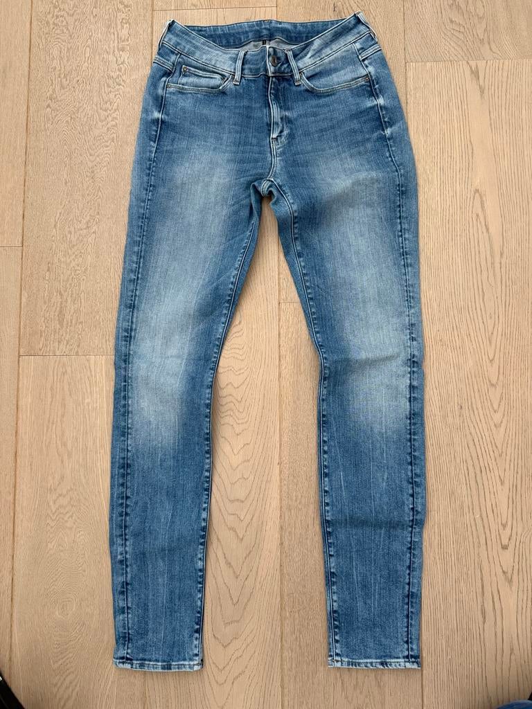 G-Star Raw 3301 Contour High Skinny WMN Jeans W30 L34, Ophalen of Verzenden, Zo goed als nieuw, Blauw, W30 - W32 (confectie 38/40)