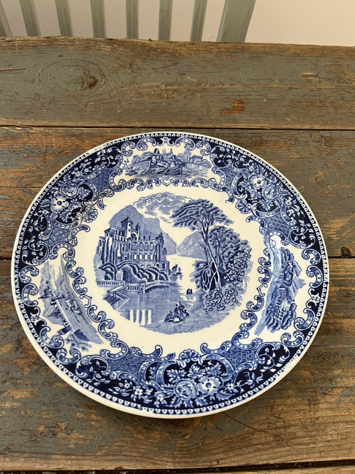 ANTIEK BORD CASTILLO REGOUT SERVIES, Ophalen of Verzenden