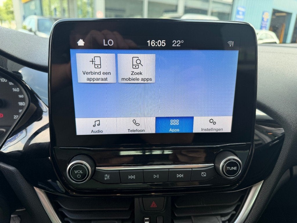 Ford FIESTA 1.0 ECOB.HYBRIDE 125 PK TITANIUM NAVI AIRCO PDC, Auto's, Ford, Electronic Stability Program (ESP), 125 pk, Gebruikt