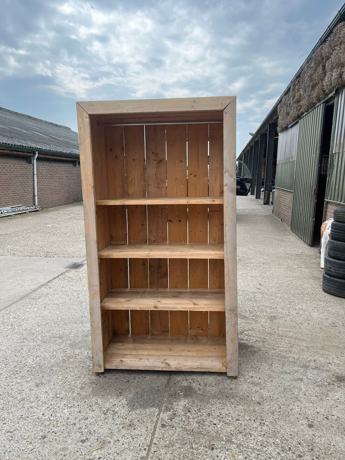 Stelling kast, Ophalen, Zo goed als nieuw, Hout, Overige typen