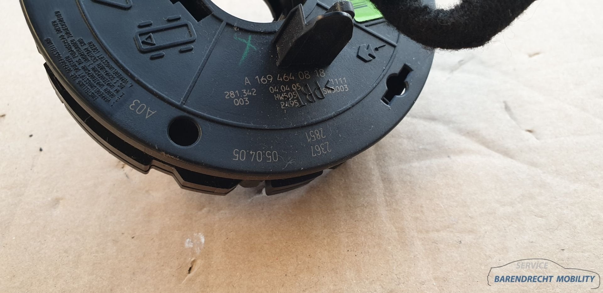 Sleepring airbag stuurhoeksensor W169 A klasse Mercedes B kl, Gebruikt, Mercedes-Benz AG, Mercedes-Benz, Ophalen of Verzenden