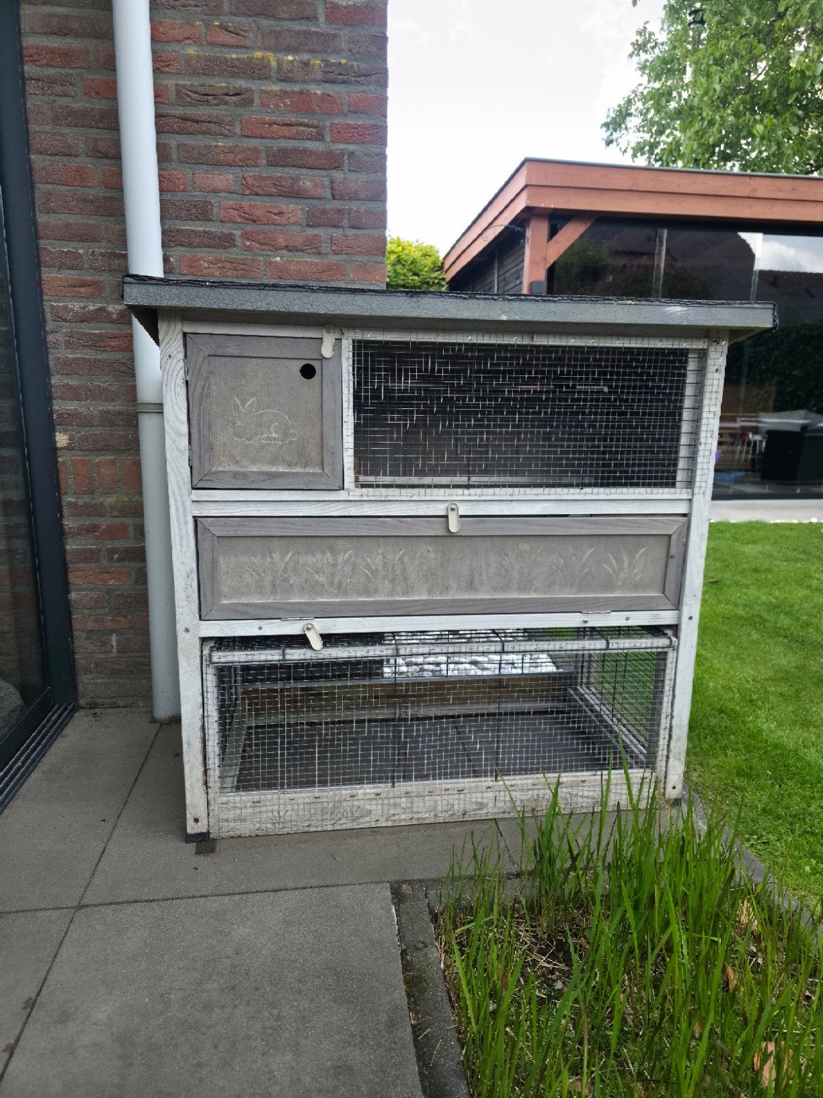 Ferplast konijnenhok met uitschuifbare ren, Ophalen, Rat, 110 cm of meer, Zo goed als nieuw