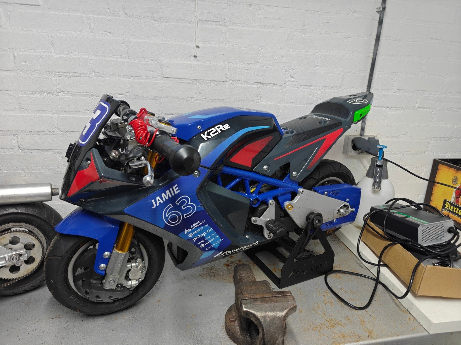 Ariane K2RE – Competitieklare elektrische minibike (0 uur, f, Ophalen, Arianemoto, Overige typen, Zo goed als nieuw