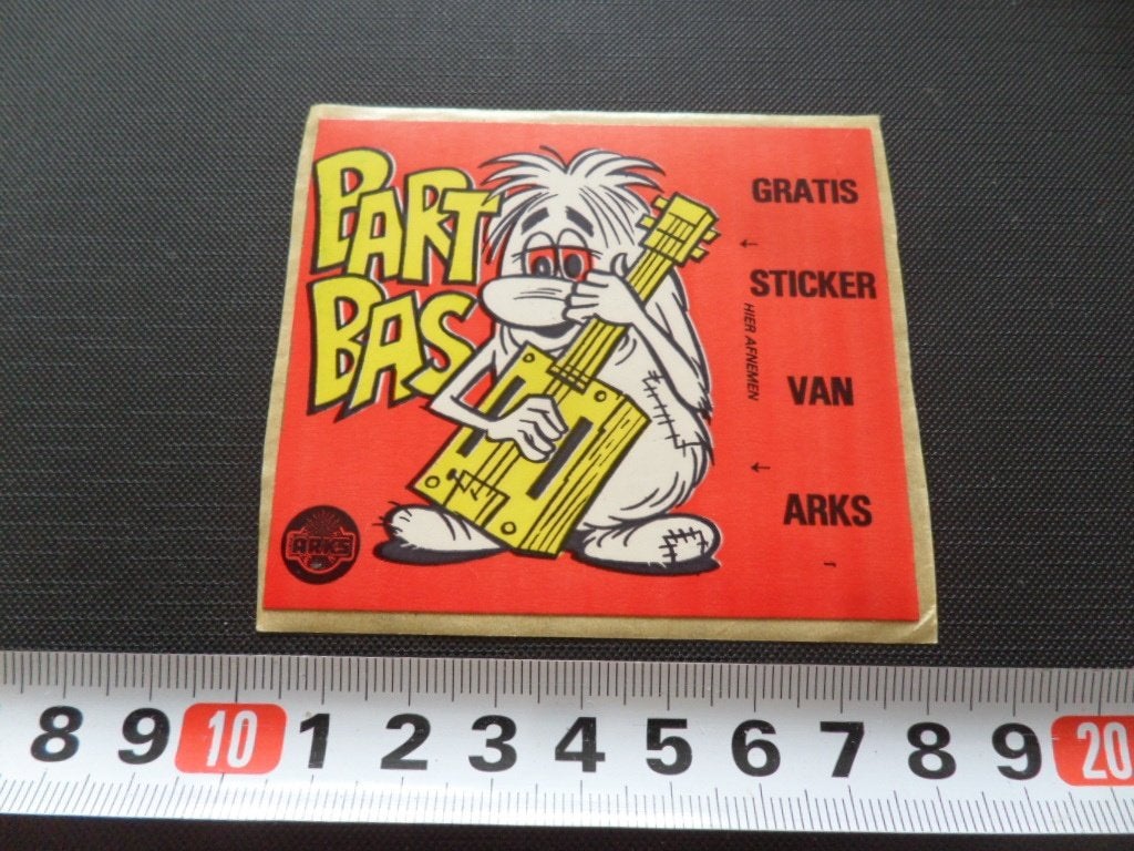 sticker ARKS strip bart bas, Ophalen, Zo goed als nieuw