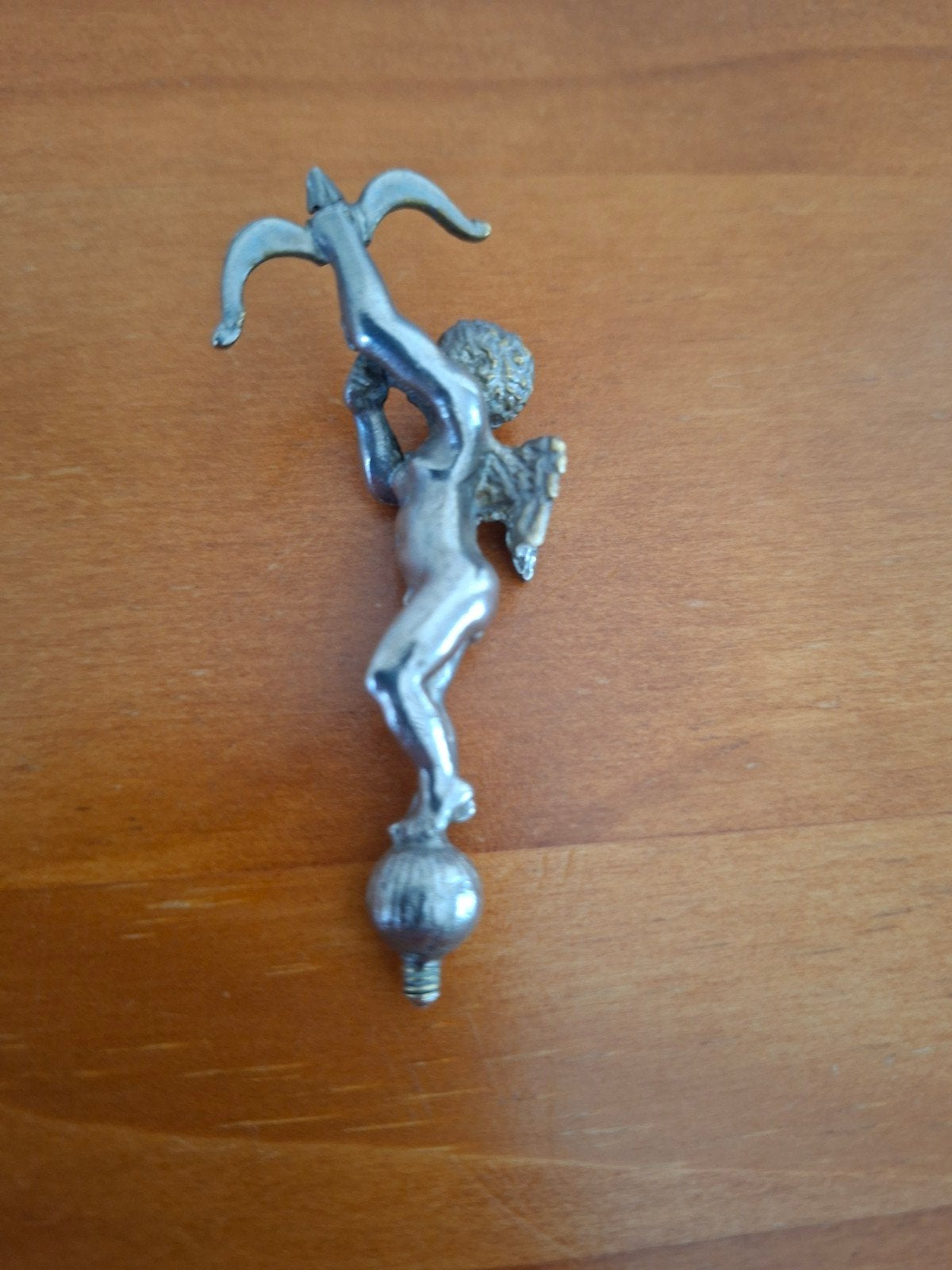 metalen beeldje Cupido met pijl en boog., Verzamelen, Ophalen of Verzenden, Gebruikt, Overige typen
