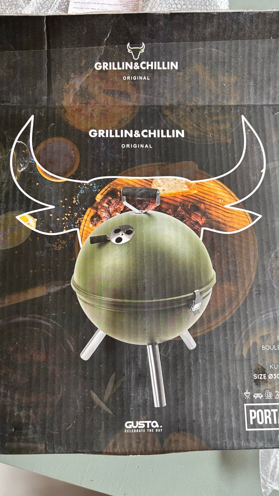 Grillin&Chillin Draagbare BBQ Bal, Ophalen, Gebruikt