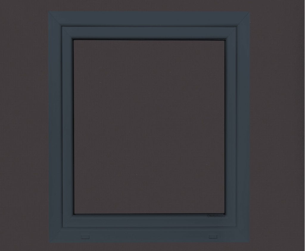Kunststof antraciet kozijn b80 x h100 RAL7016, Kunststof, Raamkozijn, Niet ingevuld, Nieuw