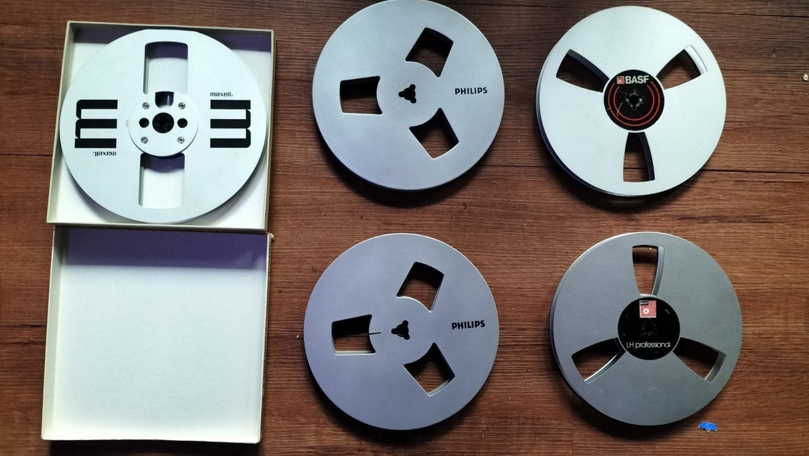 Maxell MR-7 lege spoel en diverse lege reels, Ophalen of Verzenden, Onderdeel, Met banden