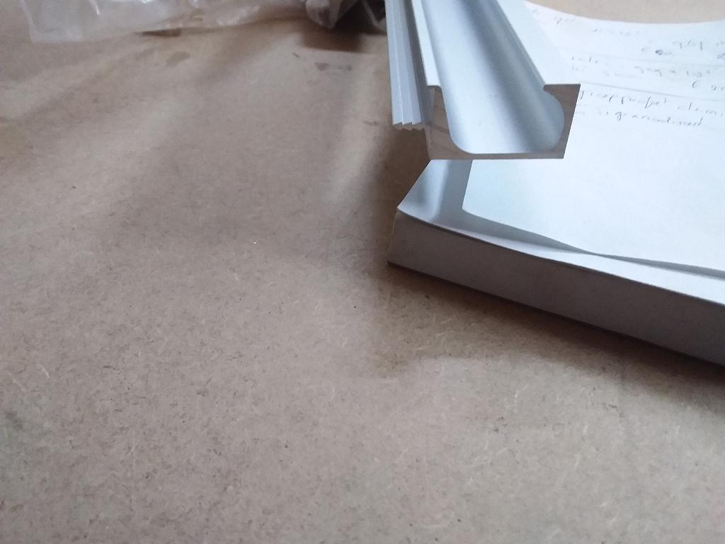 Häfele greepprofiel, geanodiseerd aluminium. Klassiek model, Doe-het-zelf en Verbouw, Ophalen, Nieuw, Aluminium