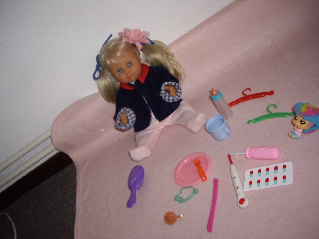 baby pop met acc kan in bad, Ophalen of Verzenden, Zo goed als nieuw, Babypop