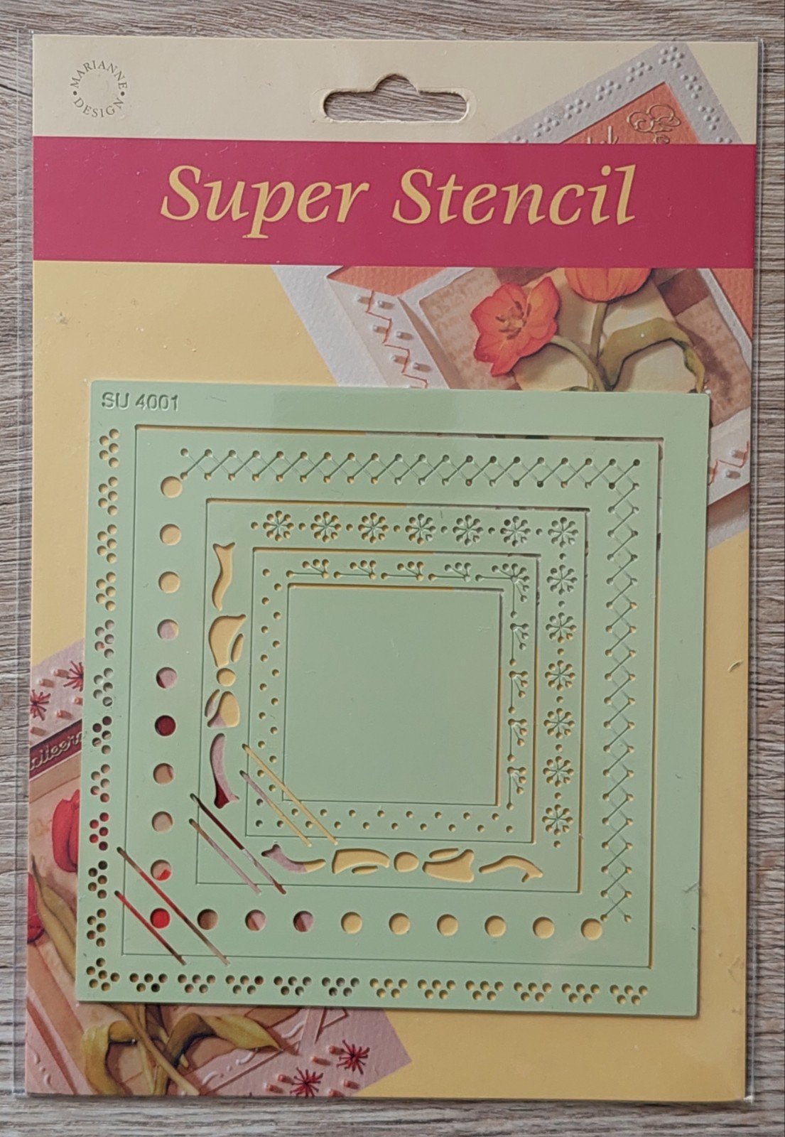 Super Stencil (Marianne Design) - SU 4001, Ophalen of Verzenden, Zo goed als nieuw, Pons of Mal