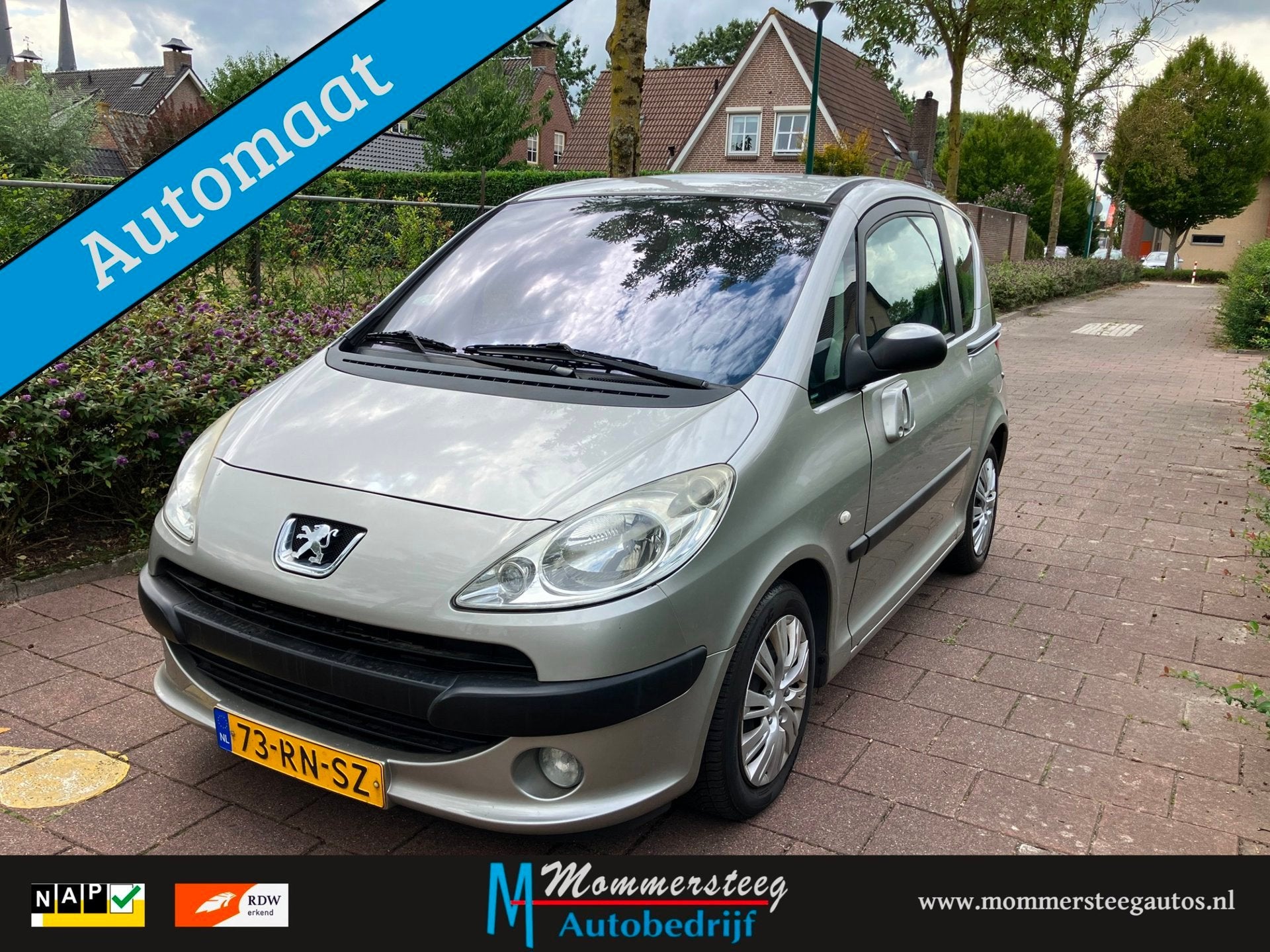 Peugeot 1007 1.4i Automaat Airco/Cruise 99000 Km, Auto's, 4 cilinders, 4 stoelen, 49 €/maand, Origineel Nederlands
