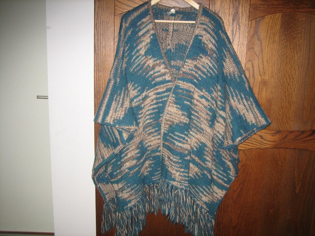 Vest/ cape/omslagdoek/kleed, IBIZA, Meerkleurig, Maat 46/48 (XL) of groter, Nieuw