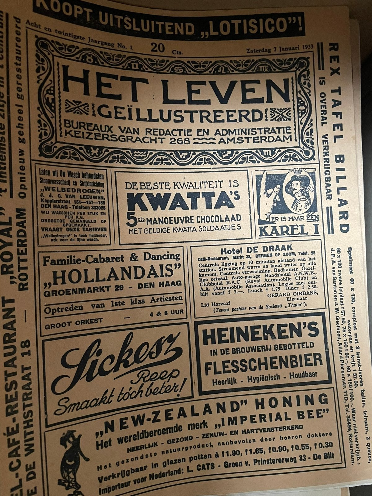 Het Leven.  Weekblad, Ophalen of Verzenden, Gelezen