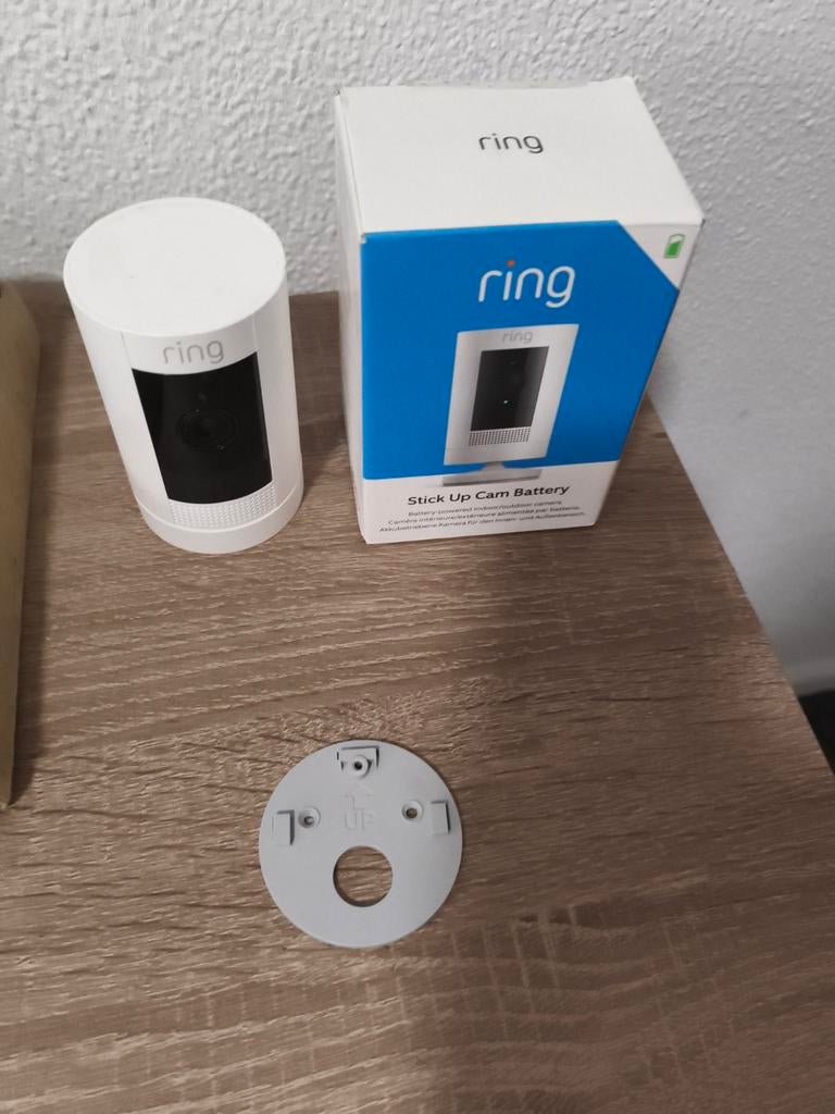 Ring Stick Up Cam Battery - Beveiligingscamera, Audio, Tv en Foto, Videobewaking, Ophalen, Zo goed als nieuw, Buitencamera
