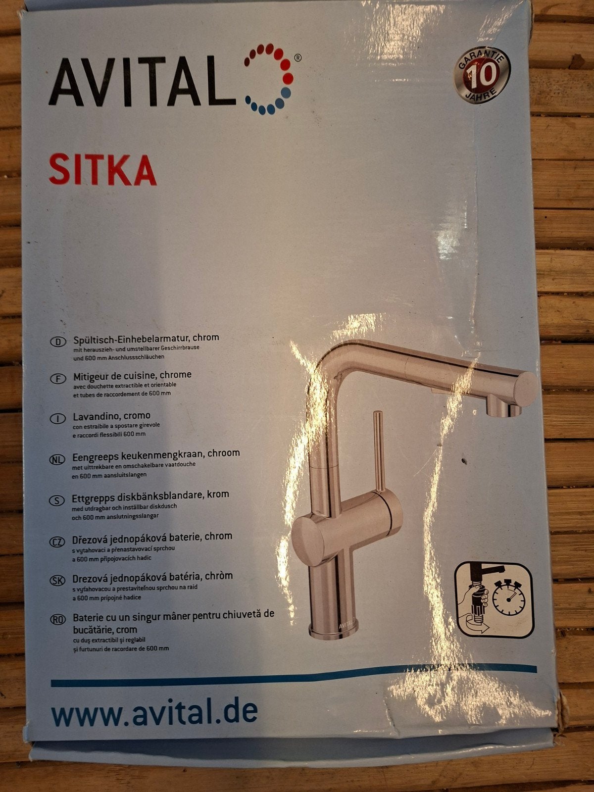 Nieuwe Avital Sitka Keukenkraan met Uittrekbare Douche, Ophalen of Verzenden, Nieuw, Metaal