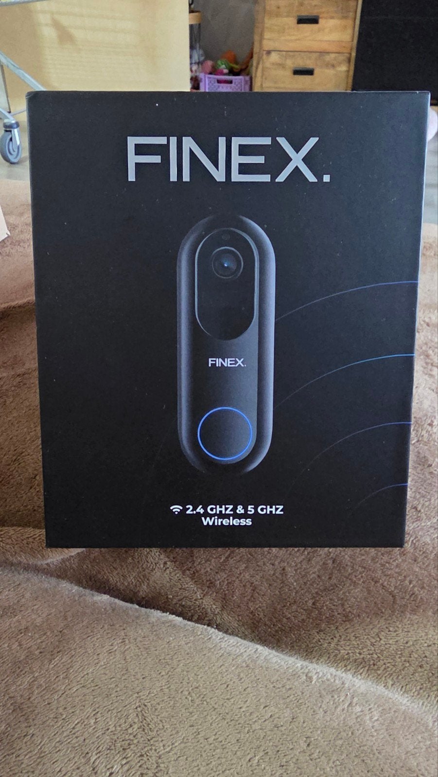 Finex Video Deurbel V2 Draadloos met Camera en Chime, Ophalen, Bewegingsdetectiesensor, Zo goed als nieuw, Draadloos