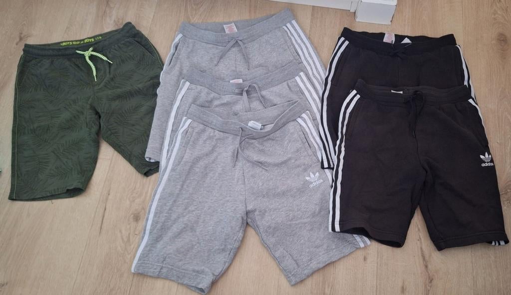 Set van 6 korte broeken maat 158 Adidas, Broek, Adidas, Gebruikt, Jongen of Meisje