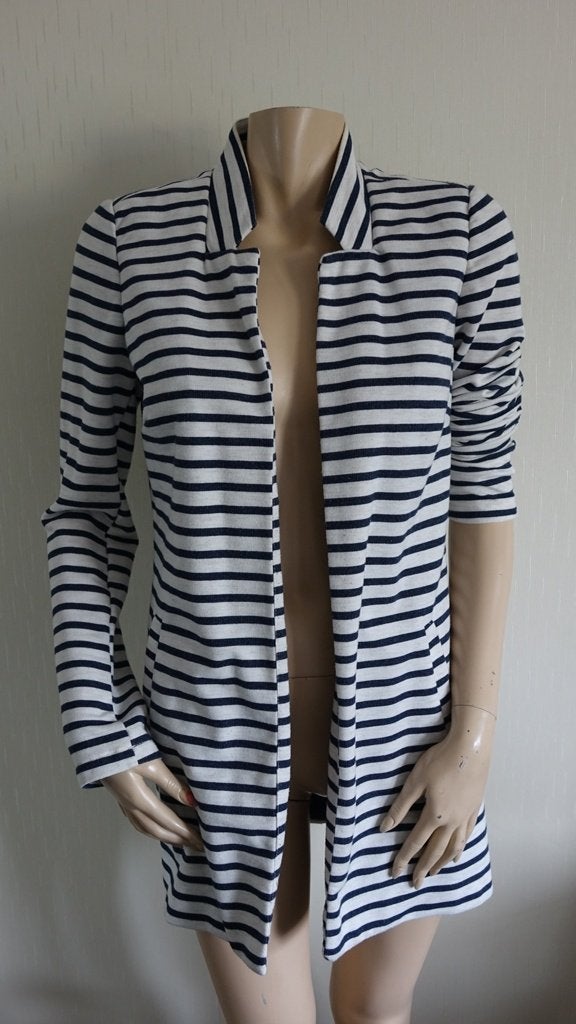 creme blauw GEISHA jasje, Geisha, Maat 36 (S), Gedragen, Meerkleurig