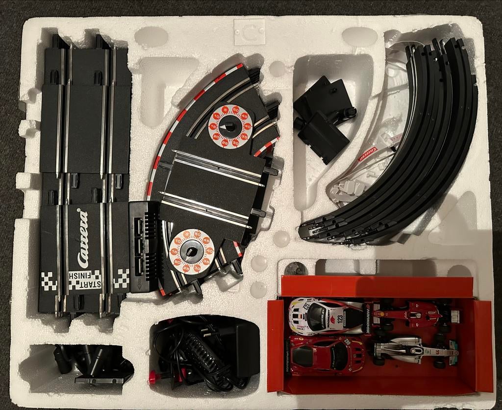 Carrera Go! Ferrari Scalextric set - Zo goed als nieuw, Ophalen, Racebaan, Carrera, Zo goed als nieuw