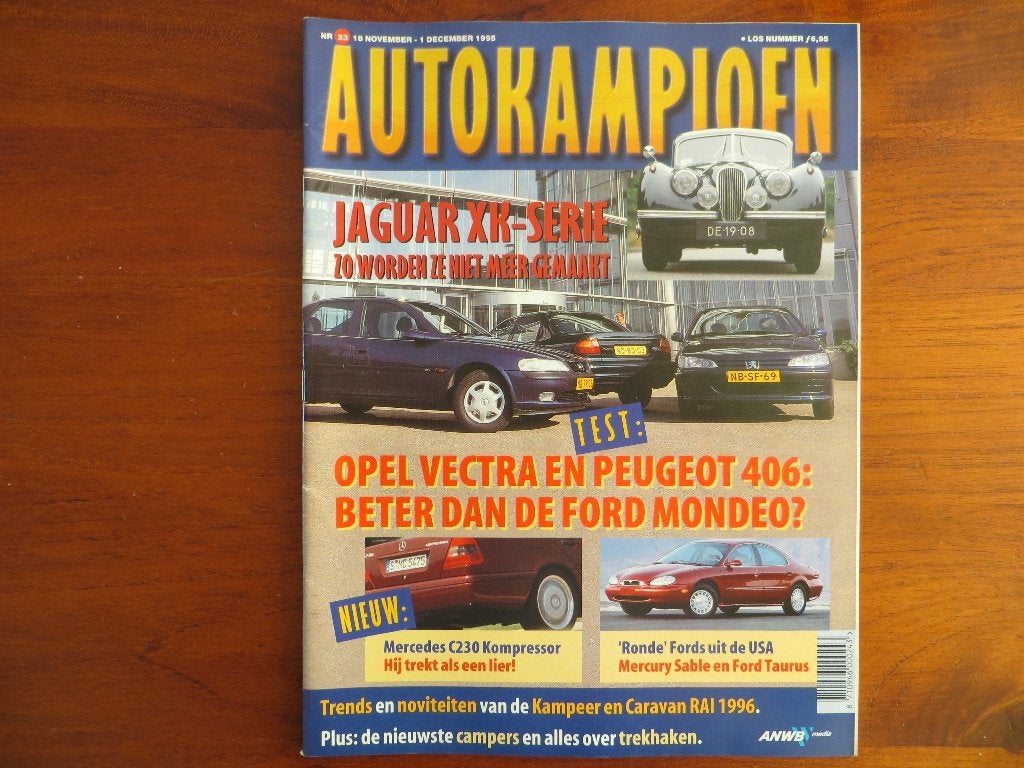 Autokampioen 23 1995 Jaguar XK120, XK150, Opel Vectra, 406, Verzenden, Nieuw, Opel