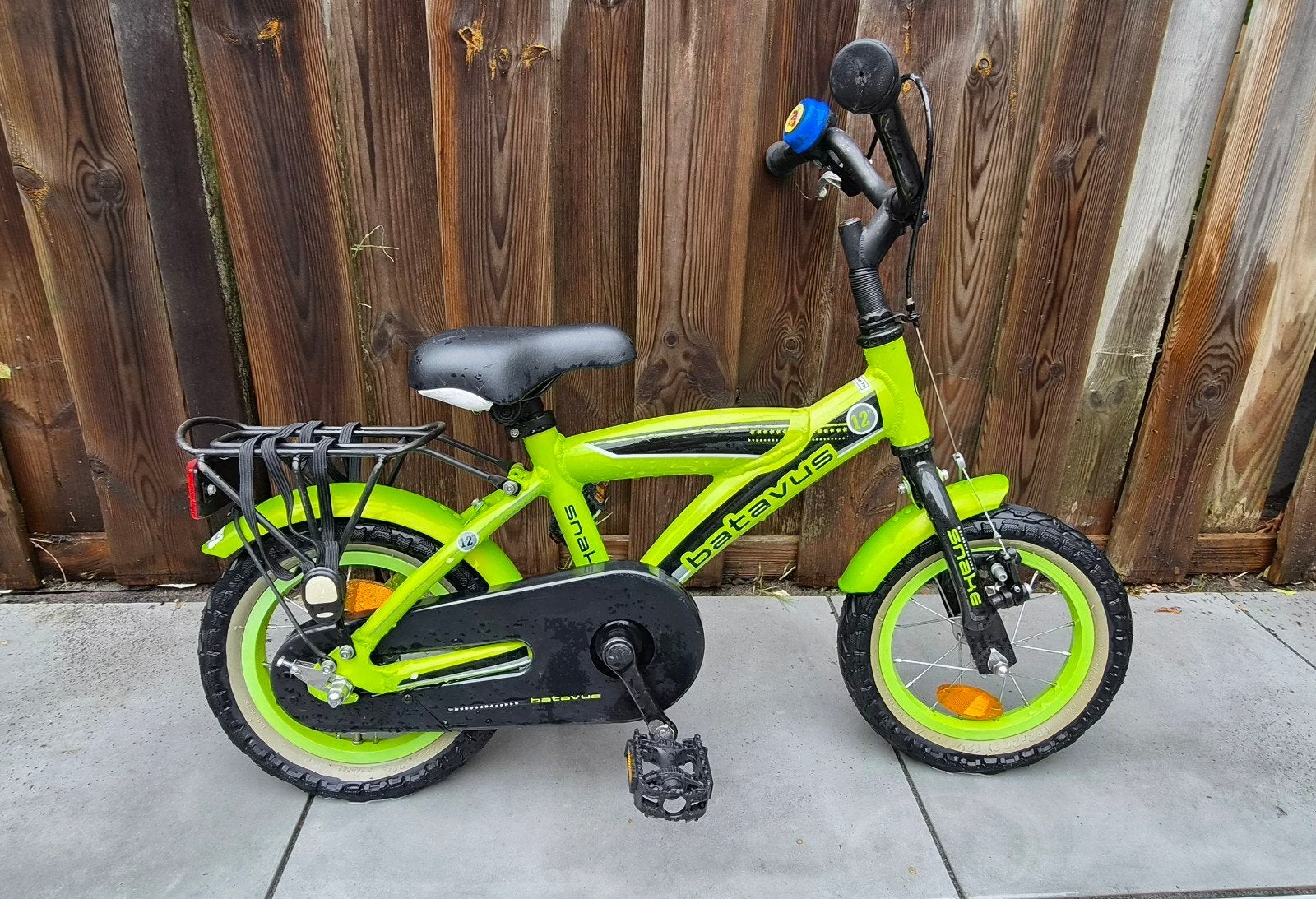 Batavus Snake kinderfiets 12 inch - Groen, Fietsen en Brommers, Fietsen | Kinderfietsjes, Ophalen, Terugtraprem, Batavus Snake