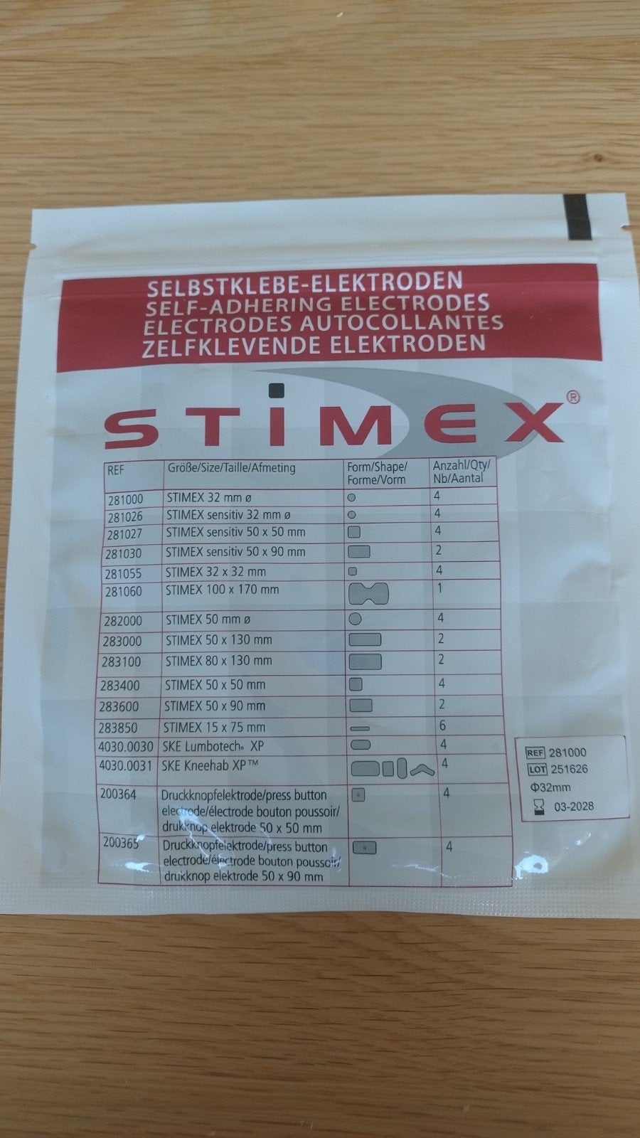 Tens elektroden plakkers - STIMEX Zelfklevende Elektroden, Sport en Fitness, Gezondheidsproducten en Wellness, Ophalen of Verzenden