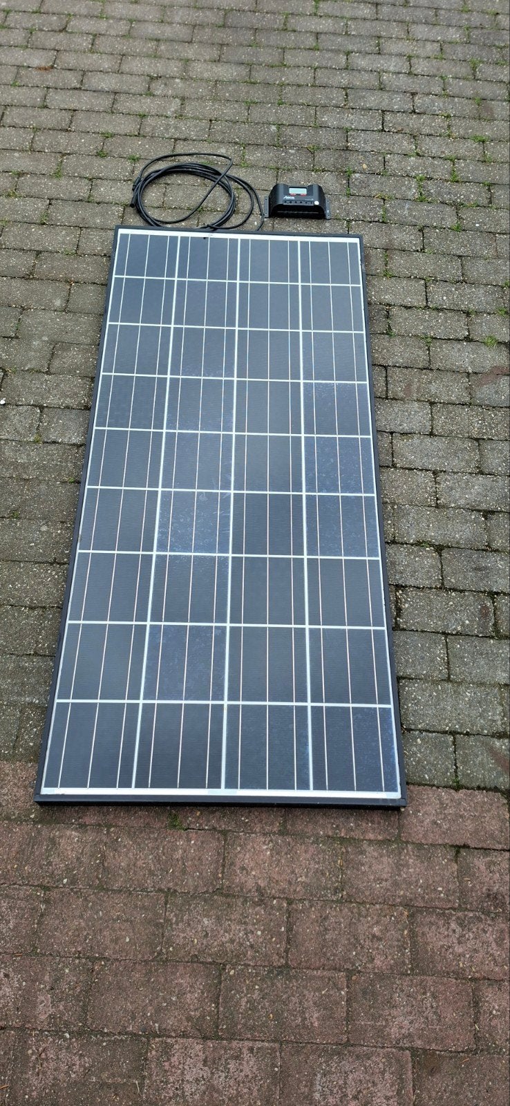 Zonnepaneel voor boot met laadregelaar, Ophalen, Zo goed als nieuw