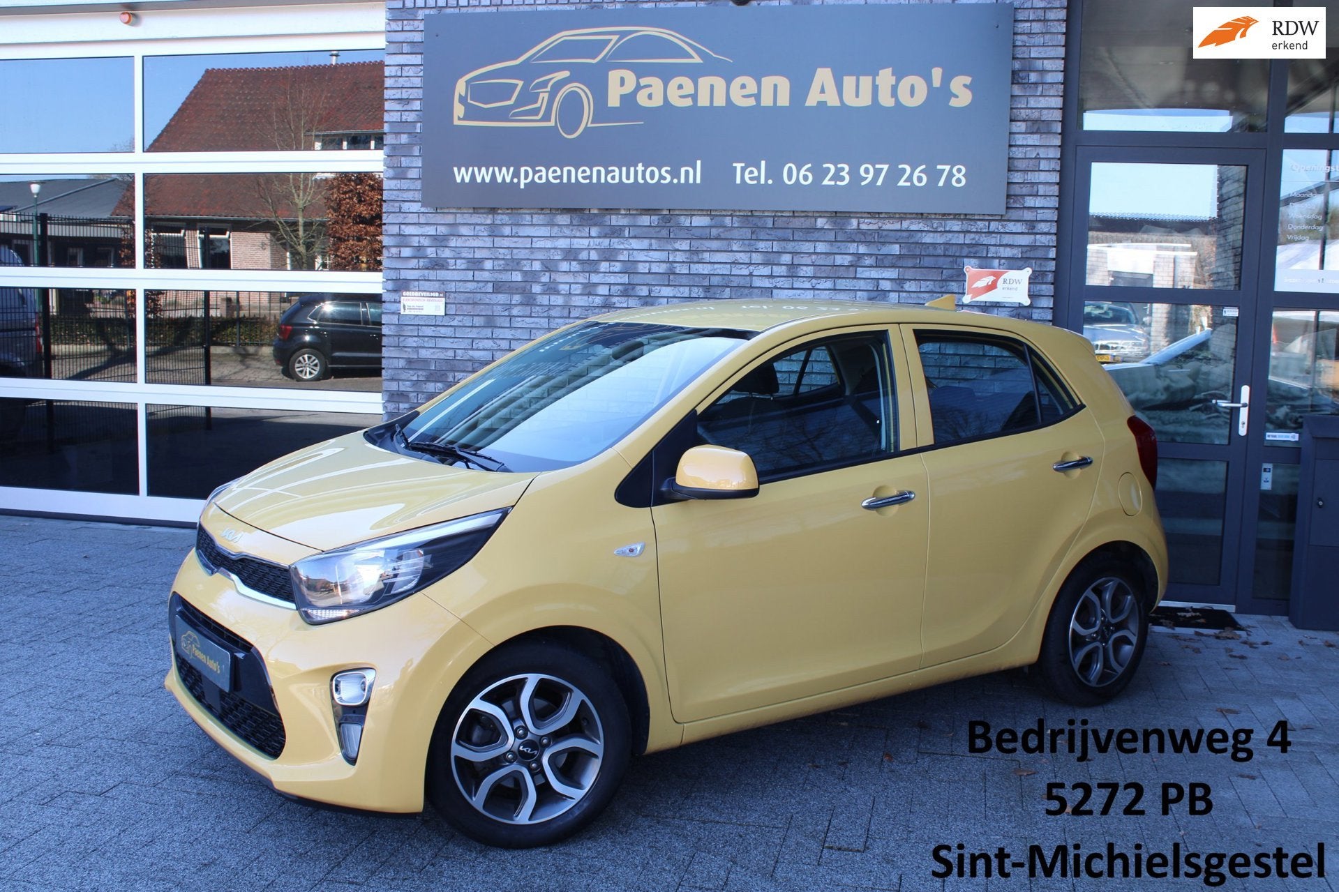 Kia Picanto 1.0 DPi Line, Camera, Navi, Airco, Carplay, Onde, Auto's, 877 kg, Stof, Gebruikt, 4 stoelen