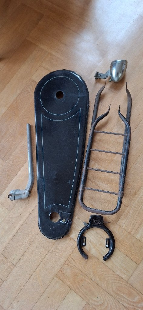 antieke fietsonderdelen, Ophalen, Gebruikt