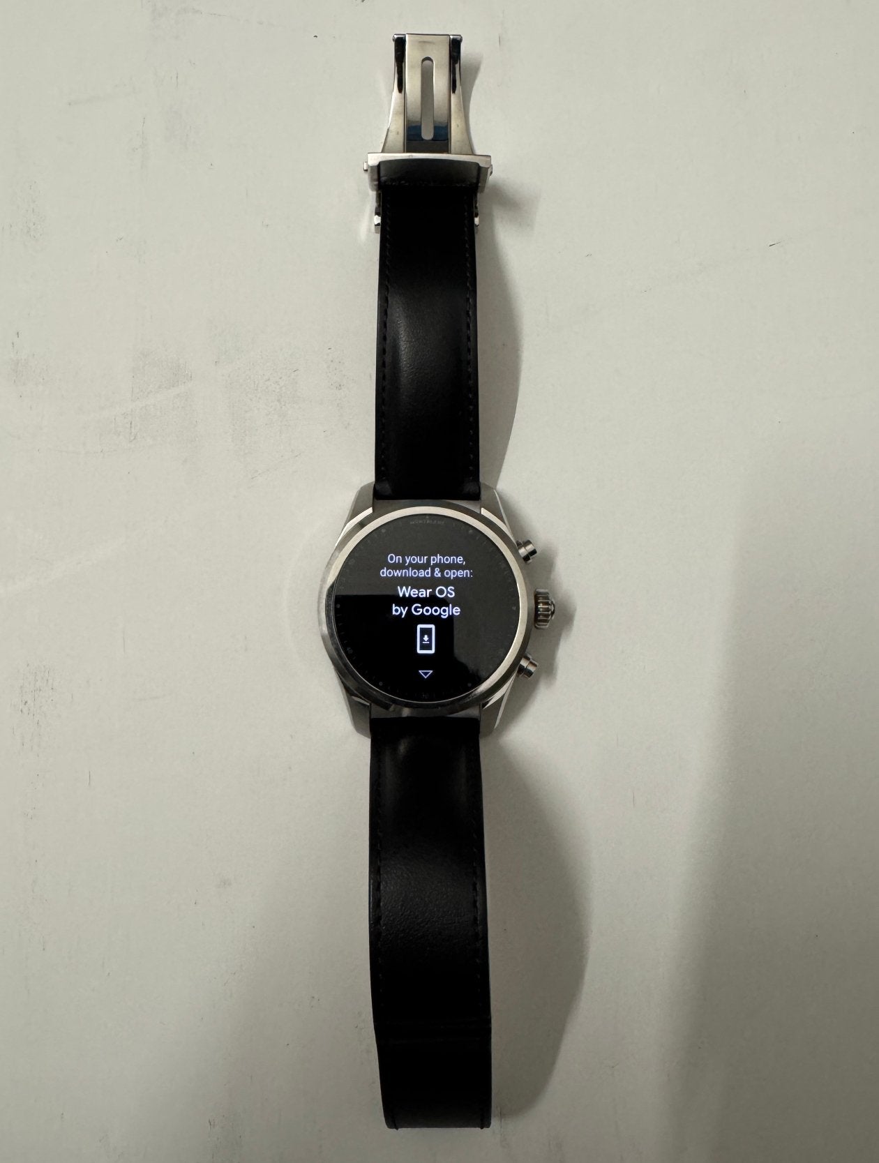 Montblanc Summit 2 Smartwatch Black Leather, Overige merken, Leer, Staal, Polshorloge