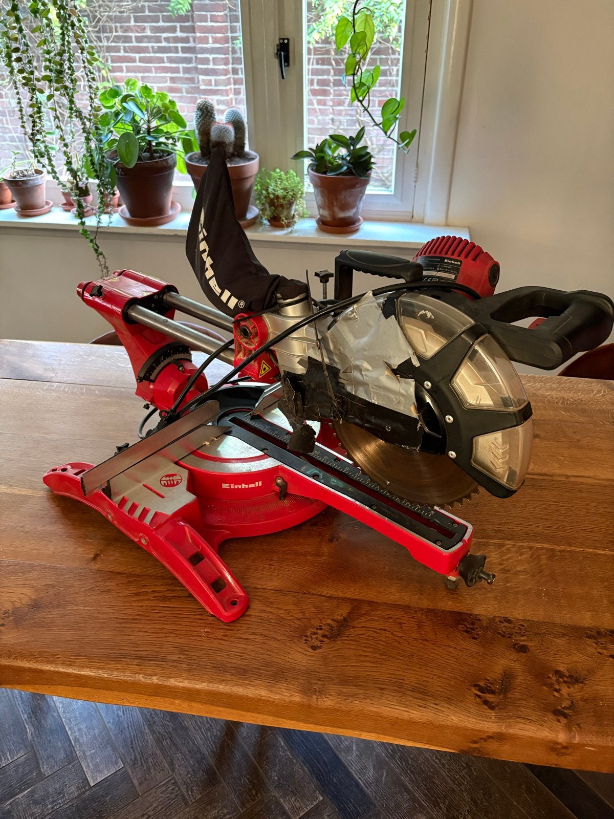 Einhell Afkortzaag TC-SM 2534 Dual, Gebruikt, Ophalen of Verzenden, Afkortzaag, 30 tot 70 mm