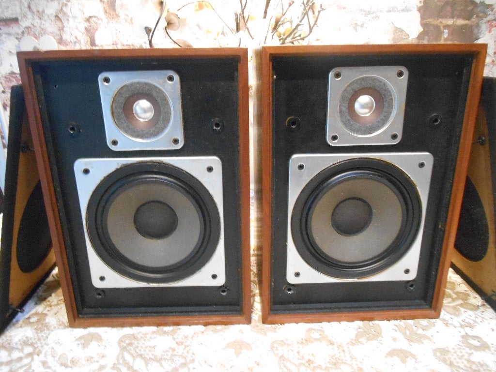 Wharfedale Denton XP2 Vintage Speakers, Gebruikt, Minder dan 60 watt, Front, Rear of Stereo speakers, Ophalen