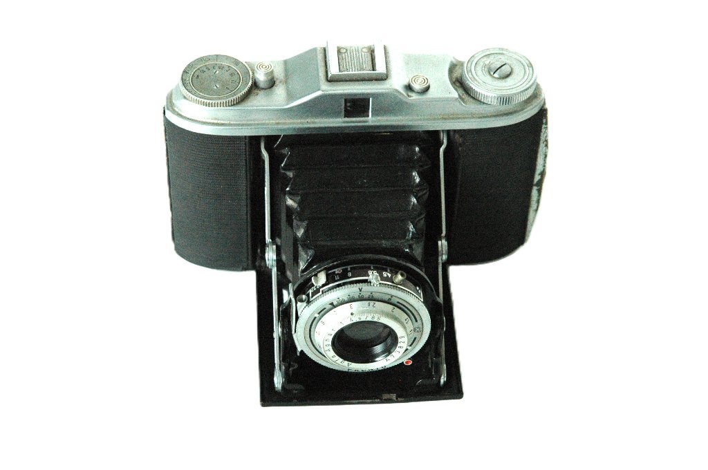 agfa silette klapcamera, Ophalen of Verzenden, Gebruikt, Compact, Overige Merken