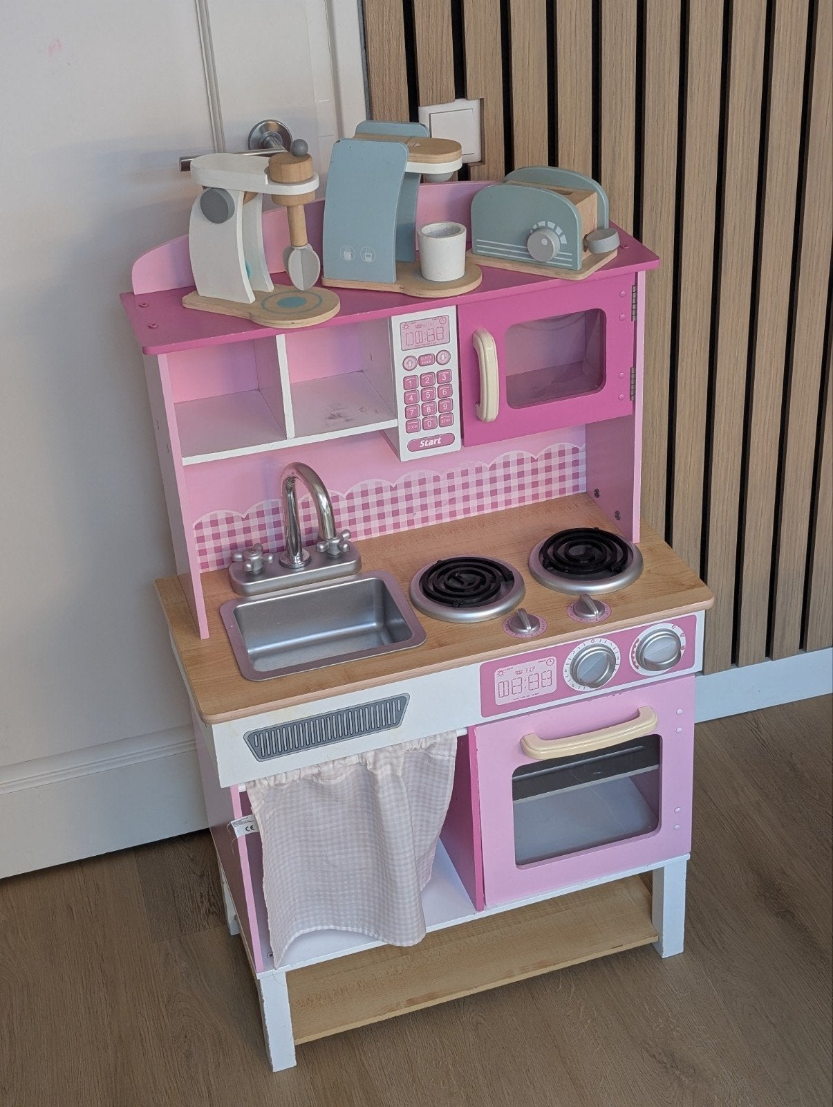 Roze kinderkeuken met accessoires, Ophalen, Gebruikt, Knutselen