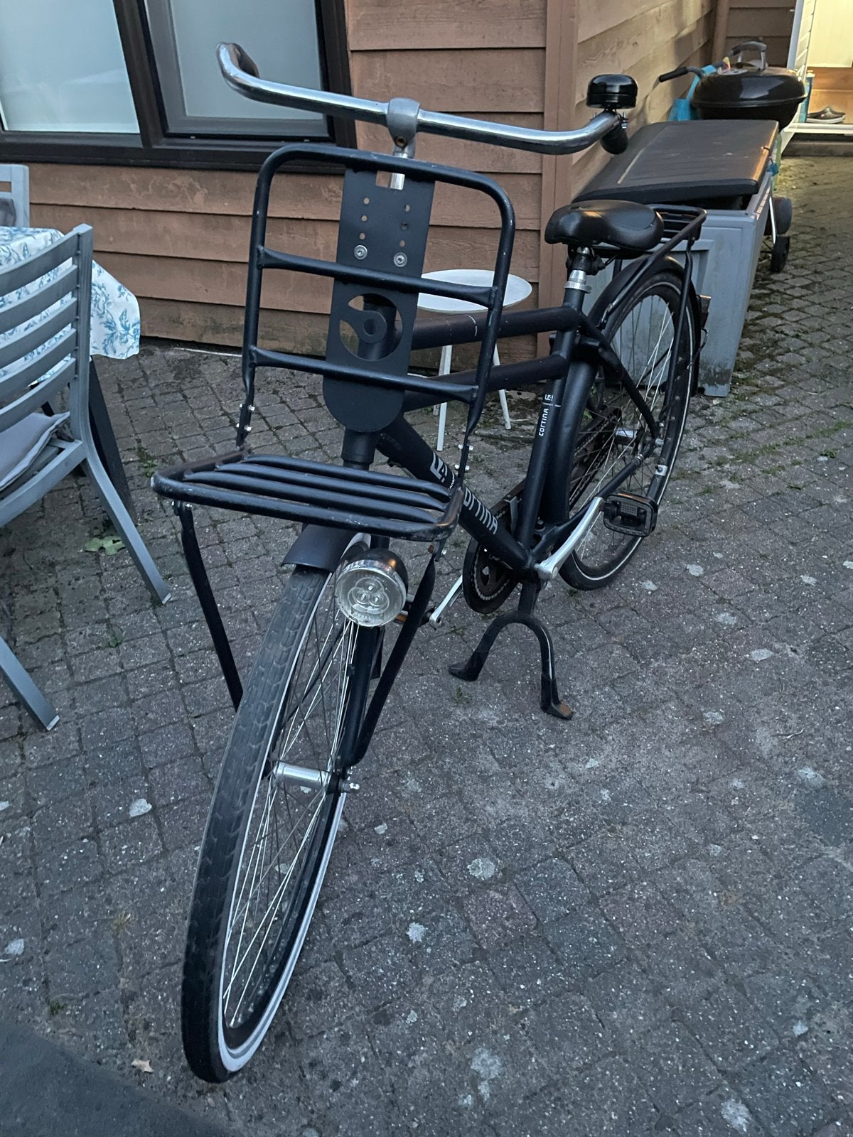 Cortina Regular stadsfiets met voordrager, rijklaar, Fietsen en Brommers, Fietsen | Heren | Herenfietsen, Terugtraprem, Zo goed als nieuw