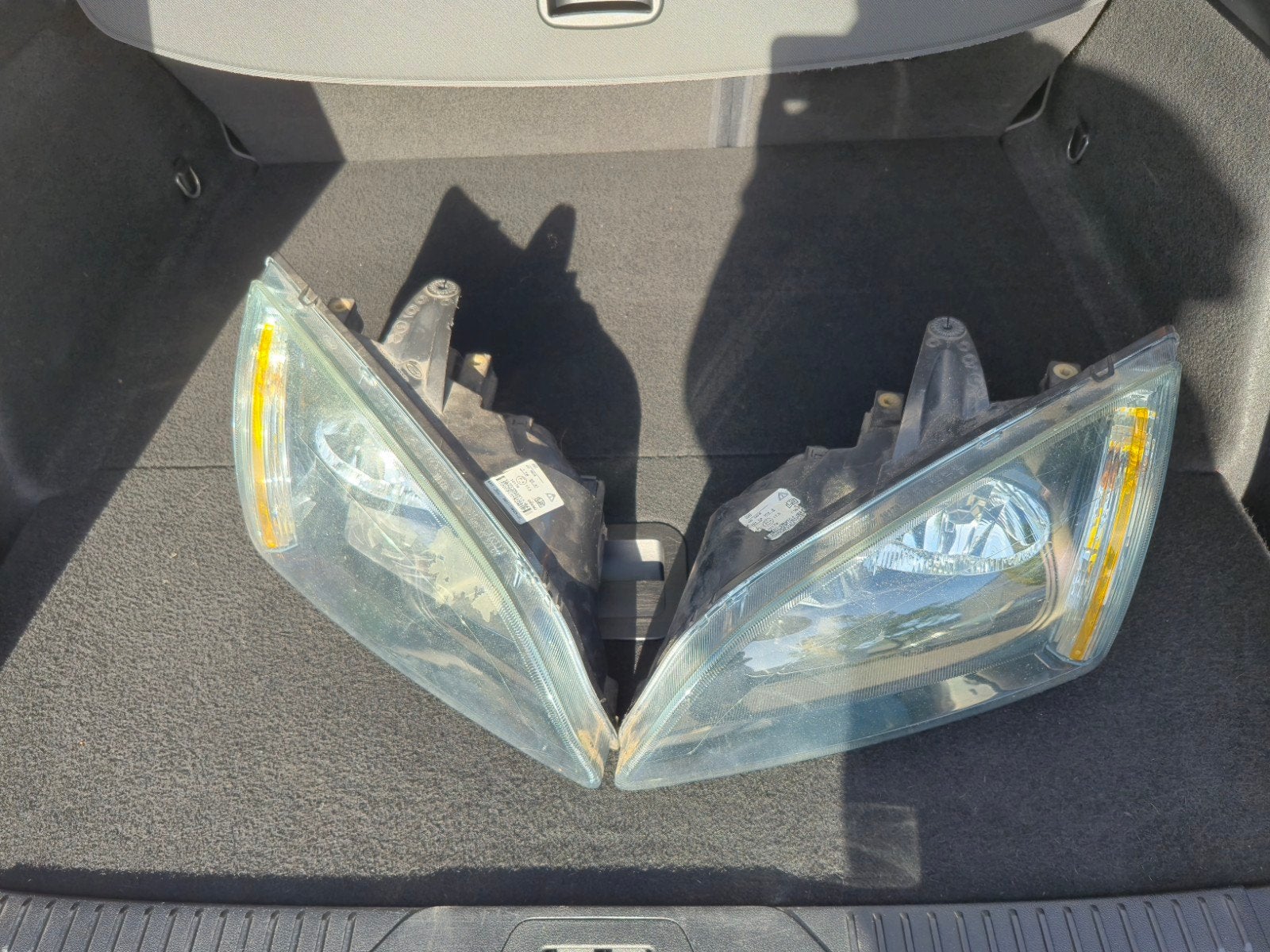 Koplampen Ford Focus (2003-2007) - Set Links & Rechts, Ophalen of Verzenden, Gebruikt, Ford