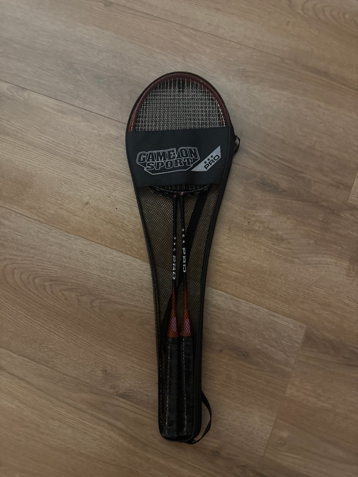 Badminton set Game On Sport Pro met hoes, Ophalen, Gebruikt, Racket(s)