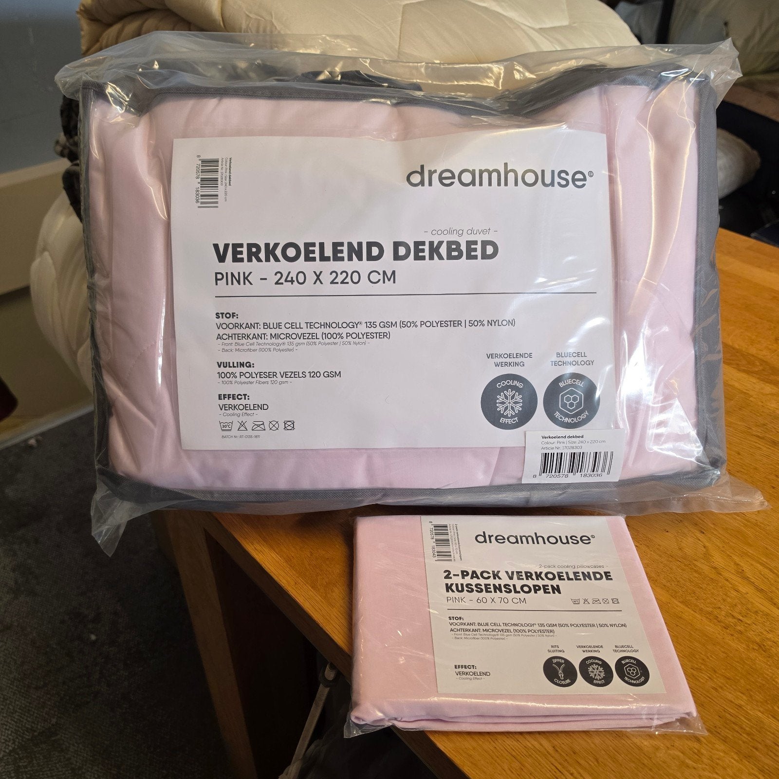 Dreamhouse Verkoelend Dekbed & Kussenslopen, Inclusief kussenslopen, Meerkleurig, Ophalen of Verzenden, Deken of Dekbed