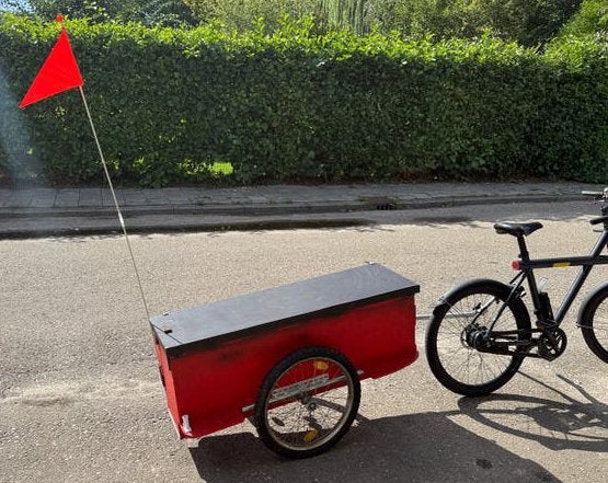 Fietskar Aanhangwagen Handgemaakt, Ophalen, Gebruikt, Aanhangfiets