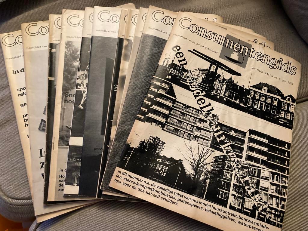 Consumentengidsen jaargang 1976, Boeken, Tijdschriften en Kranten, Ophalen of Verzenden, Gelezen, Overige typen